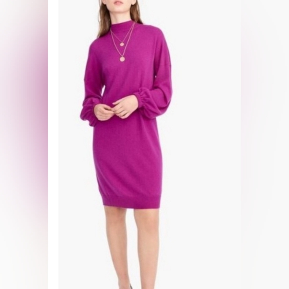 Universal Standard for J. Crew Mockneck Wool-Blend Sweater Dress